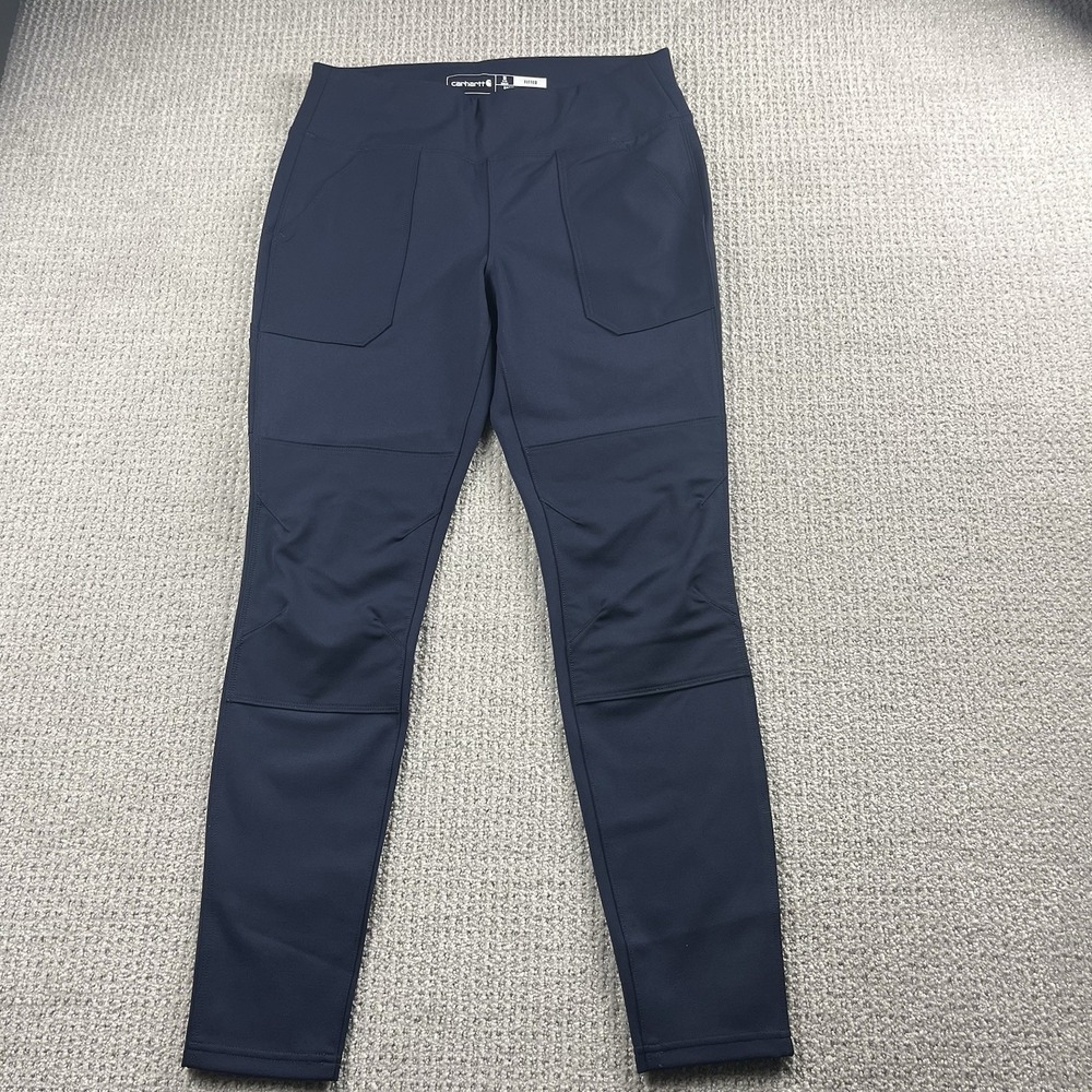 Carhartt Force Fitted Leggings Pants Womens Medium Navy Blue 102482 NEW